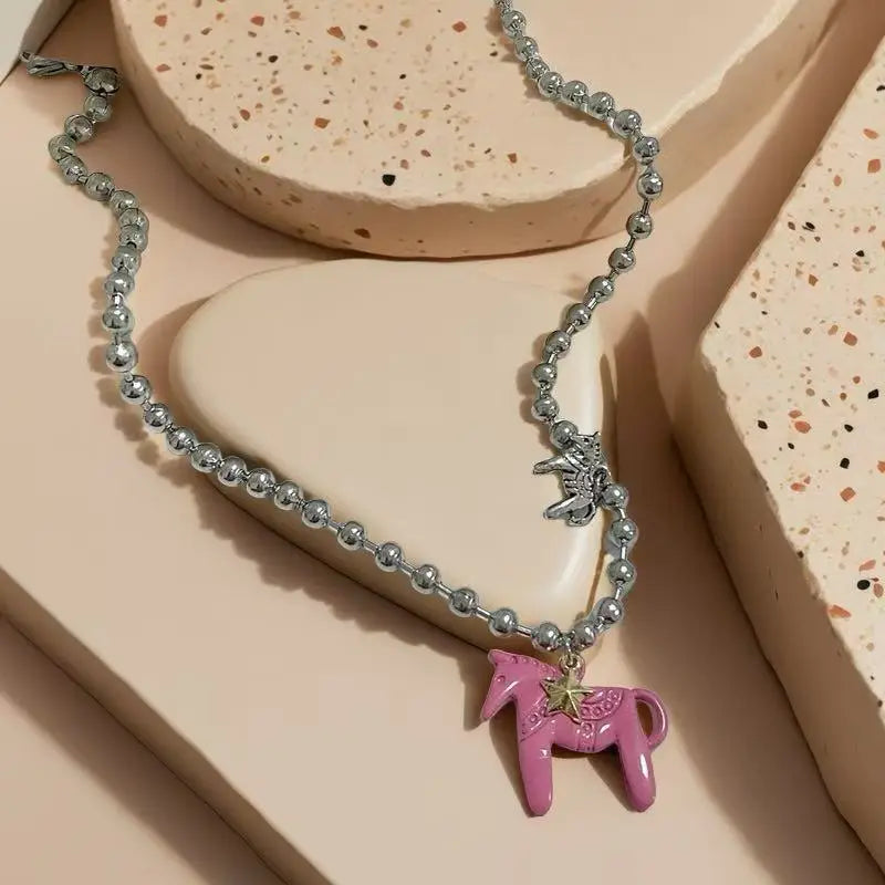 Aitana | Collar con Caballo Esmaltado