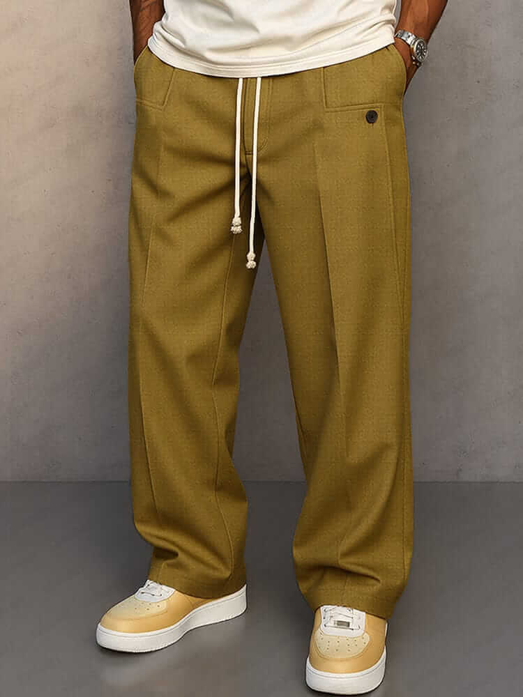 Pantalones Relajados de Algodón