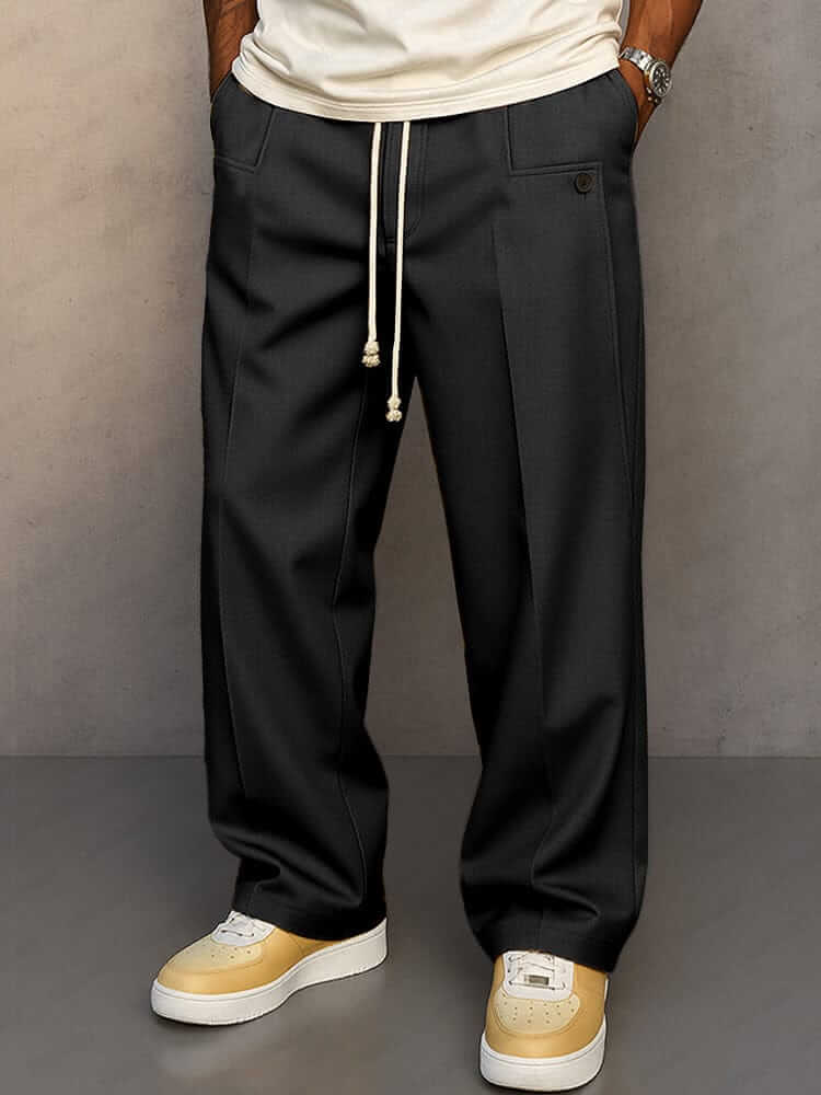 Pantalones Relajados de Algodón