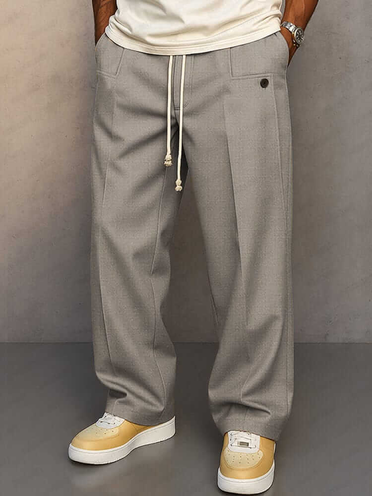 Pantalones Relajados de Algodón