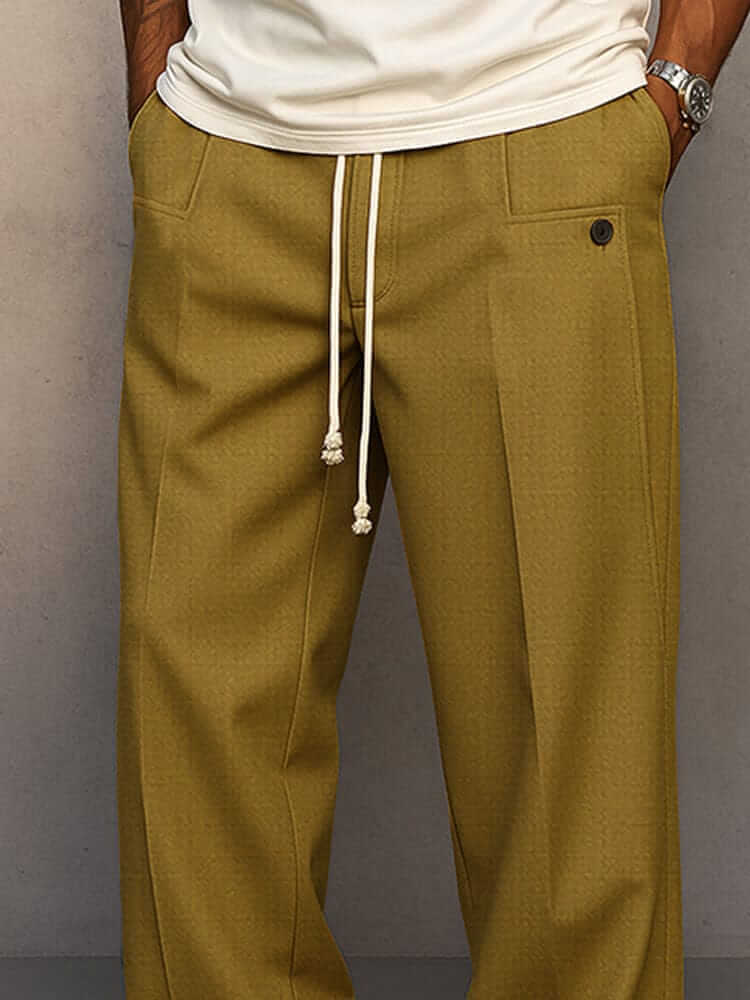 Pantalones Relajados de Algodón