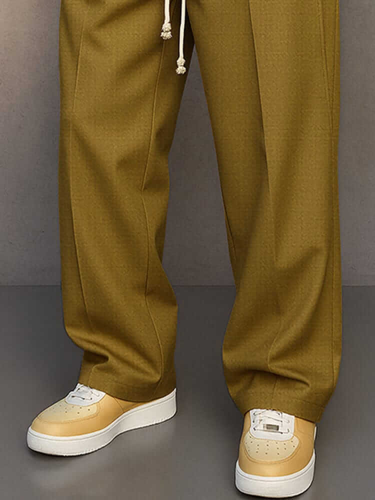 Pantalones Relajados de Algodón