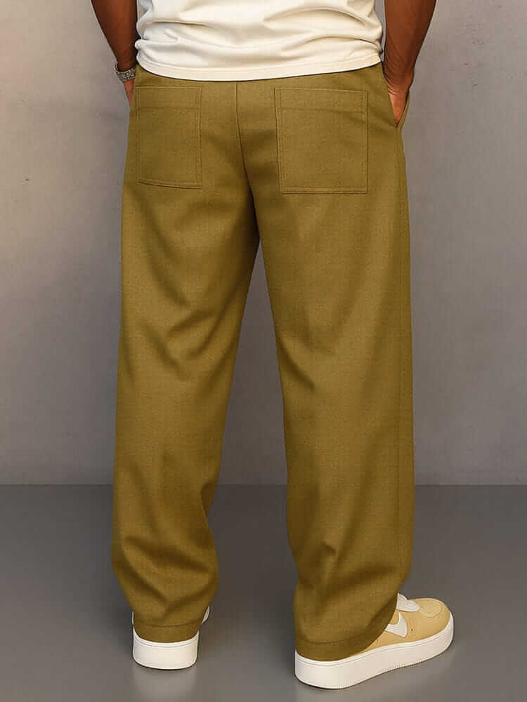 Pantalones Relajados de Algodón