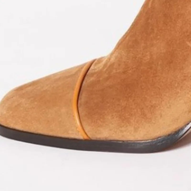 Noelia | Botines Cómodos Efecto Ante