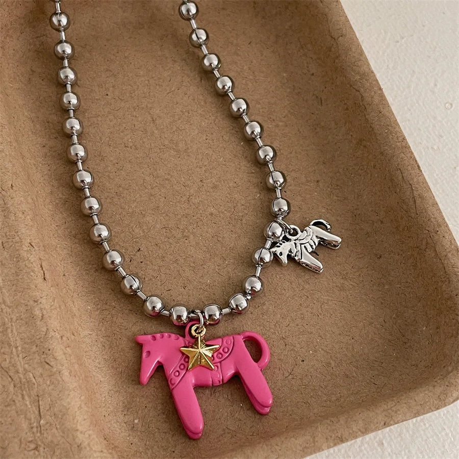 Aitana | Collar con Caballo Esmaltado