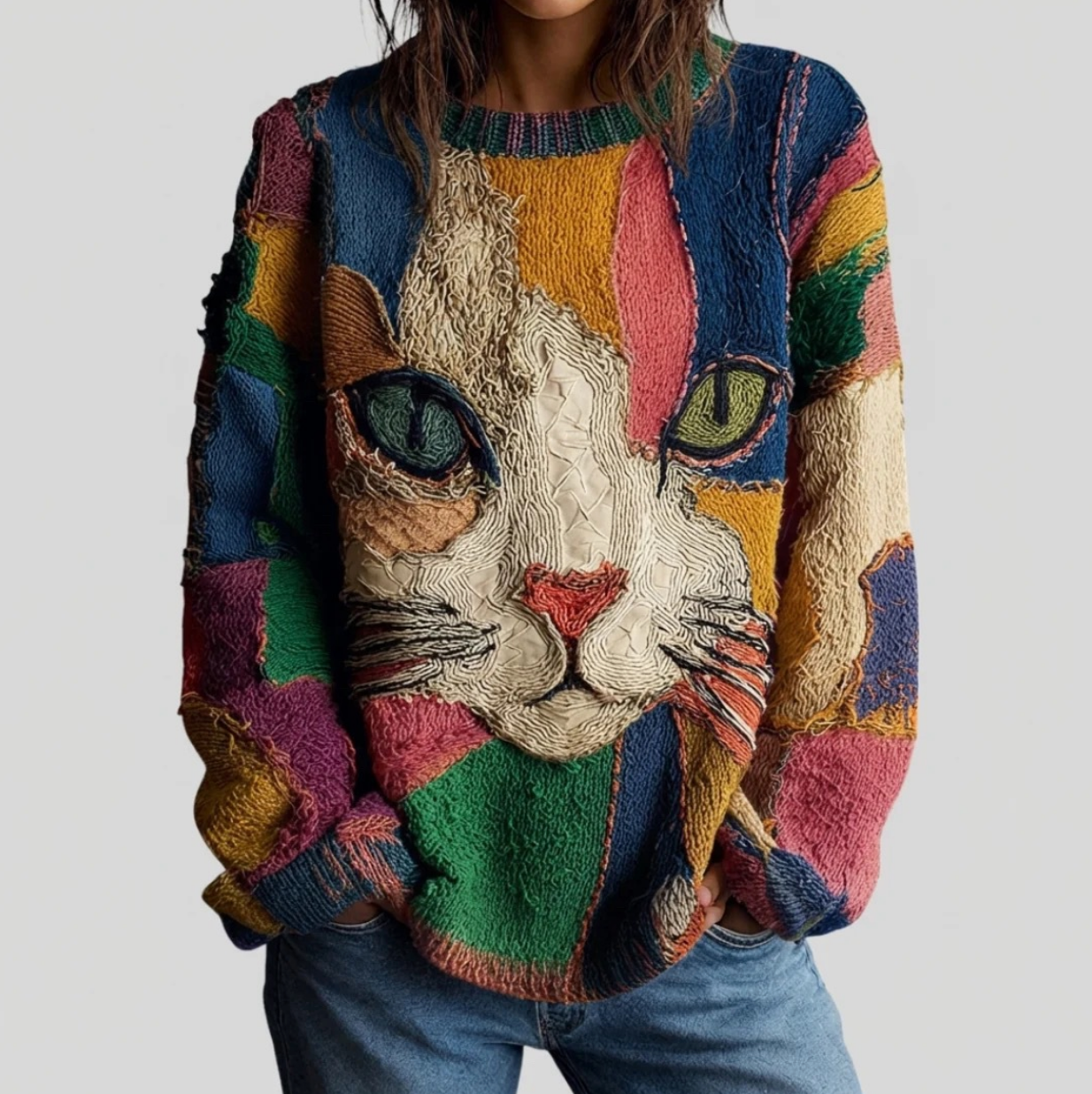 Deborah Jersey con Gato Artístico