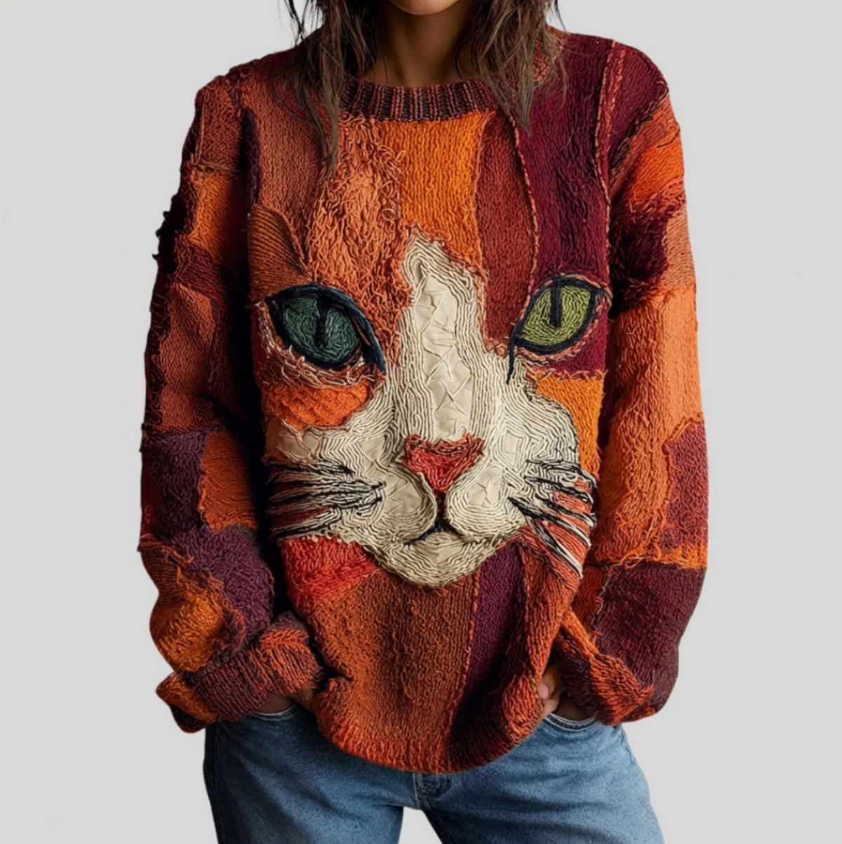 Deborah Jersey con Gato Artístico