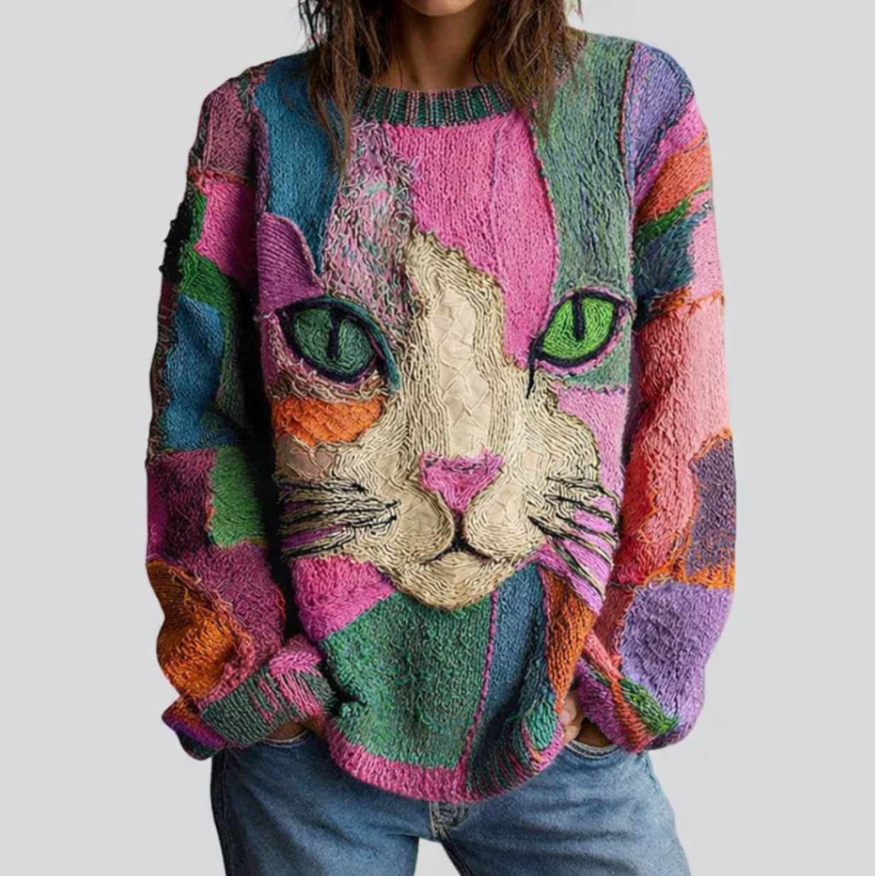 Deborah Jersey con Gato Artístico