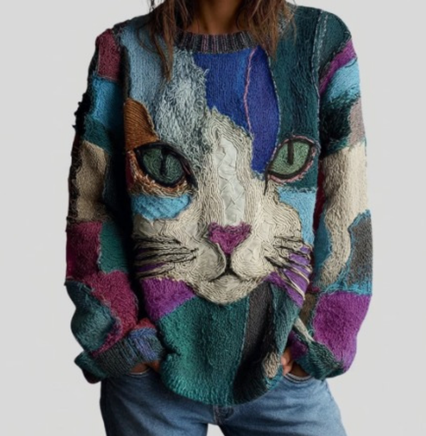 Deborah Jersey con Gato Artístico