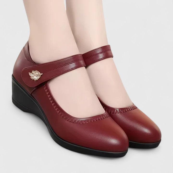 ÉLISE | ZAPATOS MERCEDITAS DE CUÑA CÓMODOS