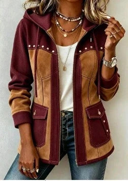 Véronique | Chaqueta Bimaterial
