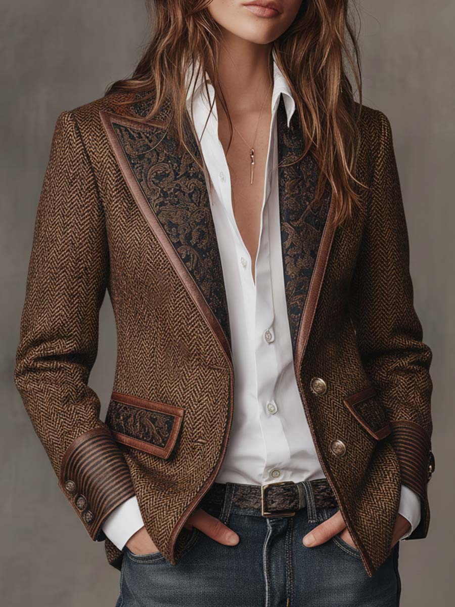 Gisèle | Blazer Chevron Estructurado