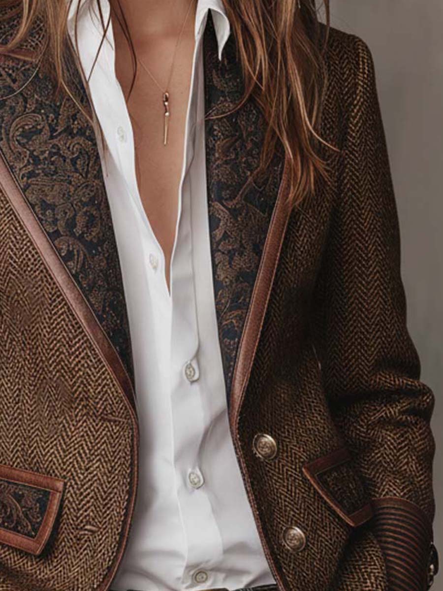 Gisèle | Blazer Chevron Estructurado