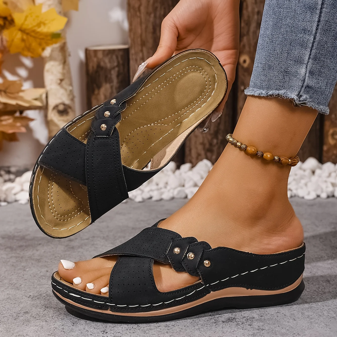 Vanesa | Sandalias ortopédicas con cuña