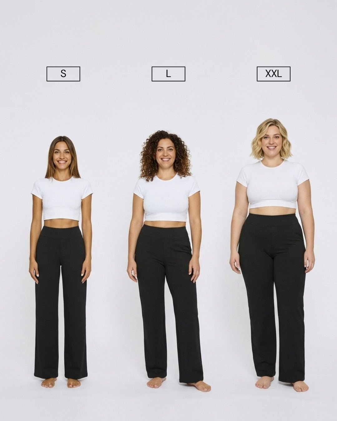 Pantalones Casual Flex Nero