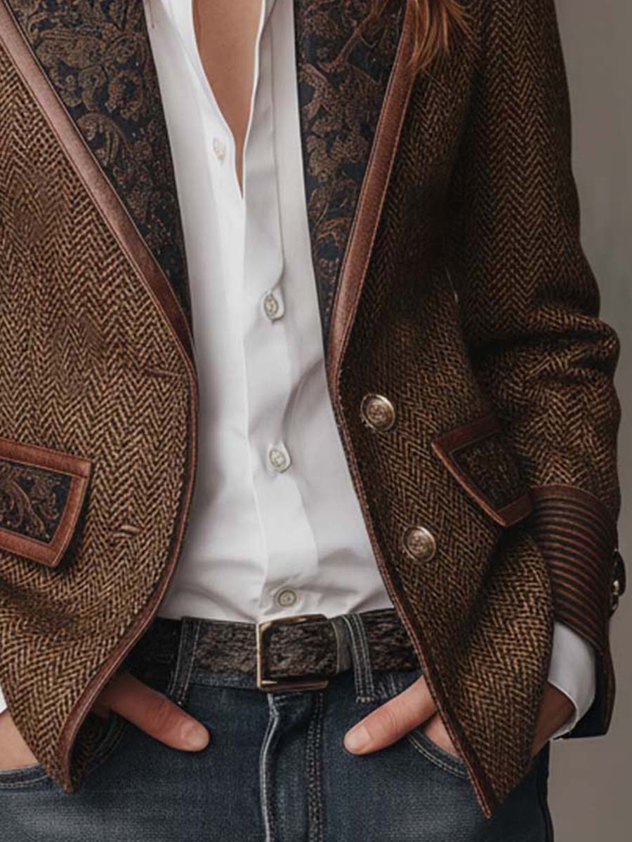 Gisèle | Blazer Chevron Estructurado