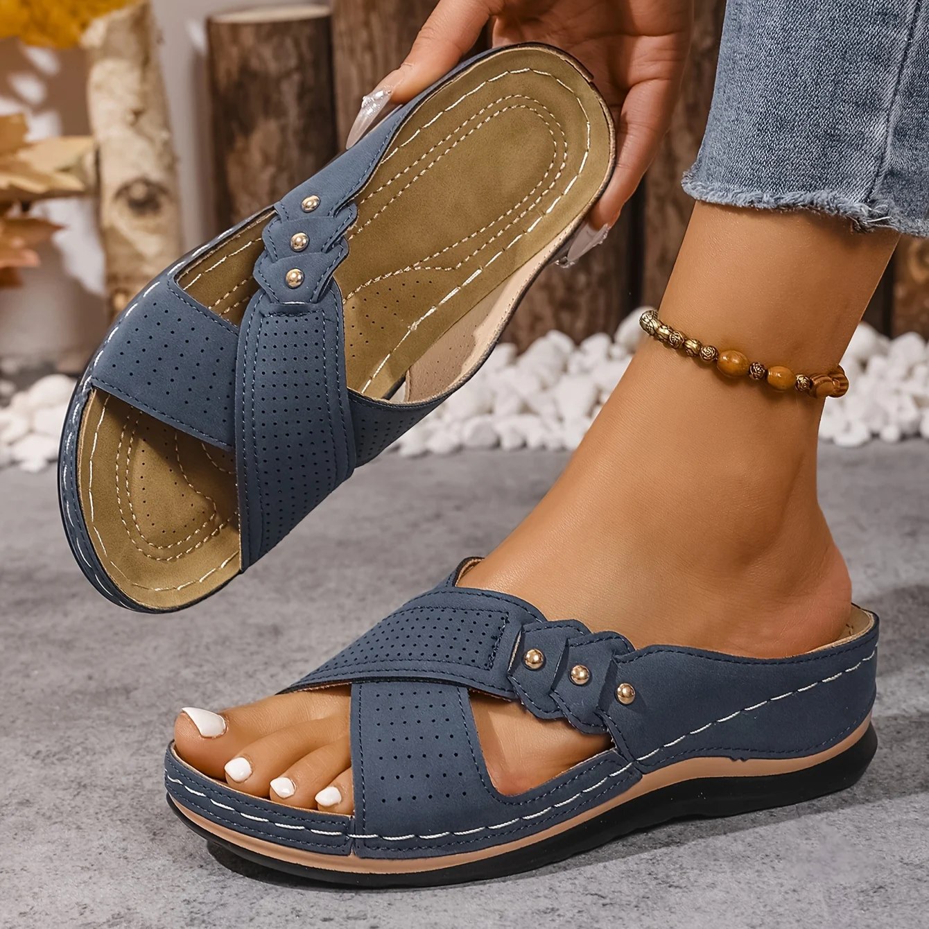 Vanesa | Sandalias ortopédicas con cuña