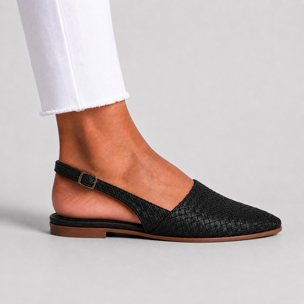 Simone | Mocasines Trenzados con Talón Trasero
