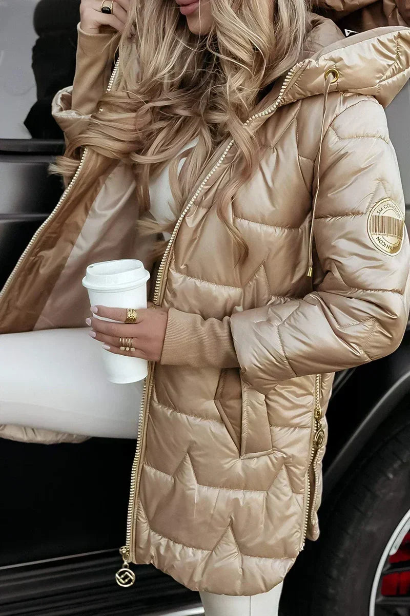 Mika™ | Abrigo de Invierno Acolchado y Cálido con Capucha