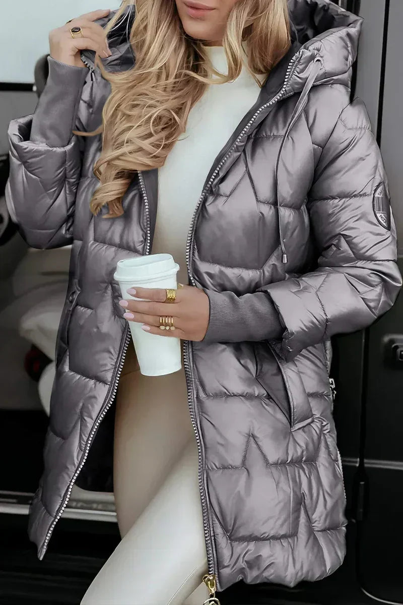 Mika™ | Abrigo de Invierno Acolchado y Cálido con Capucha
