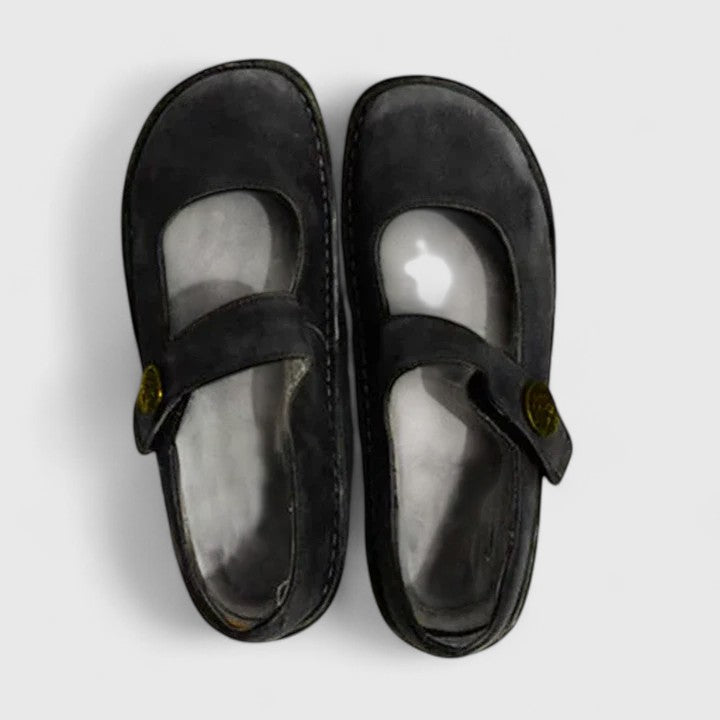 MONIQUE | ZAPATOS MERCEDITAS DE CUERO ENVEJECIDO