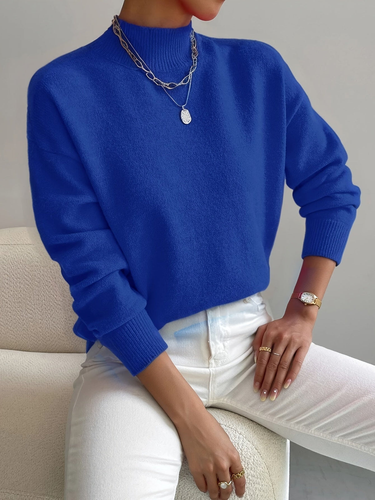 Christine | Suéter de Cuello Alto Suave