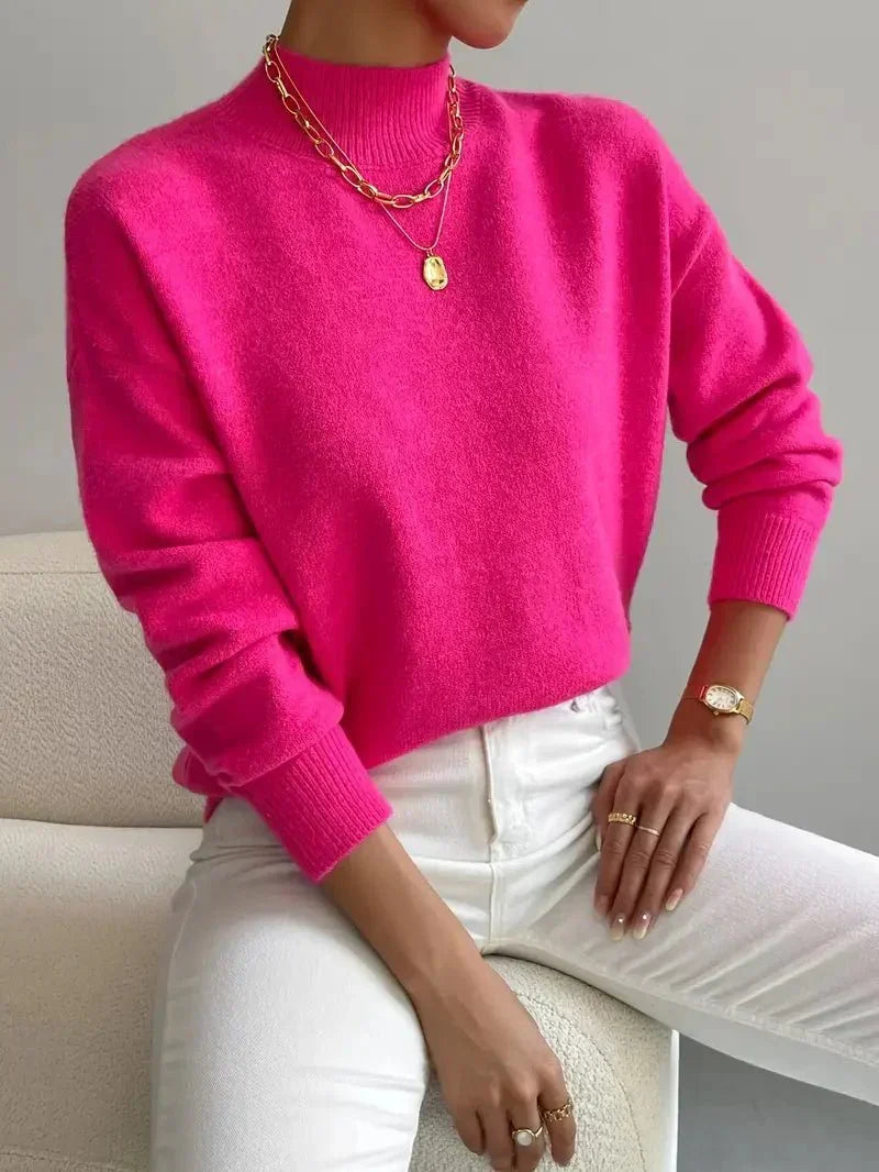 Christine | Suéter de Cuello Alto Suave