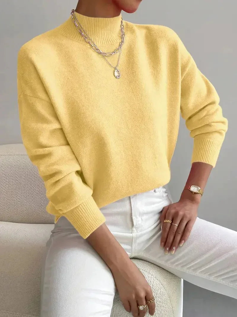 Christine | Suéter de Cuello Alto Suave
