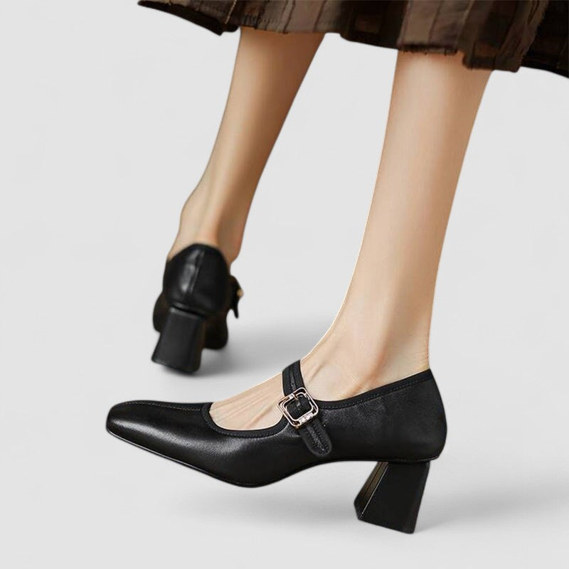 CATHERINE | ZAPATOS MERCEDITAS ELEGANTES CON TACÓN