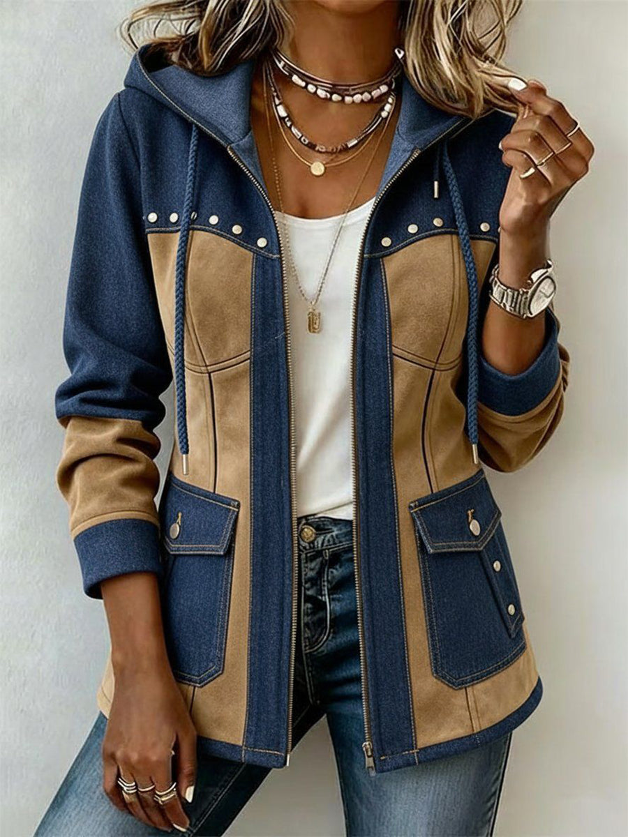 Véronique | Chaqueta Bimaterial