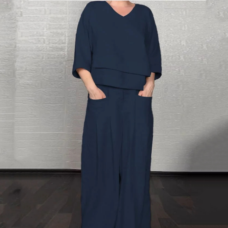Noa | Conjunto Minimalista Amplio en Dos Piezas