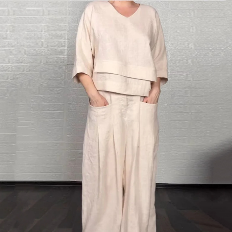 Noa | Conjunto Minimalista Amplio en Dos Piezas